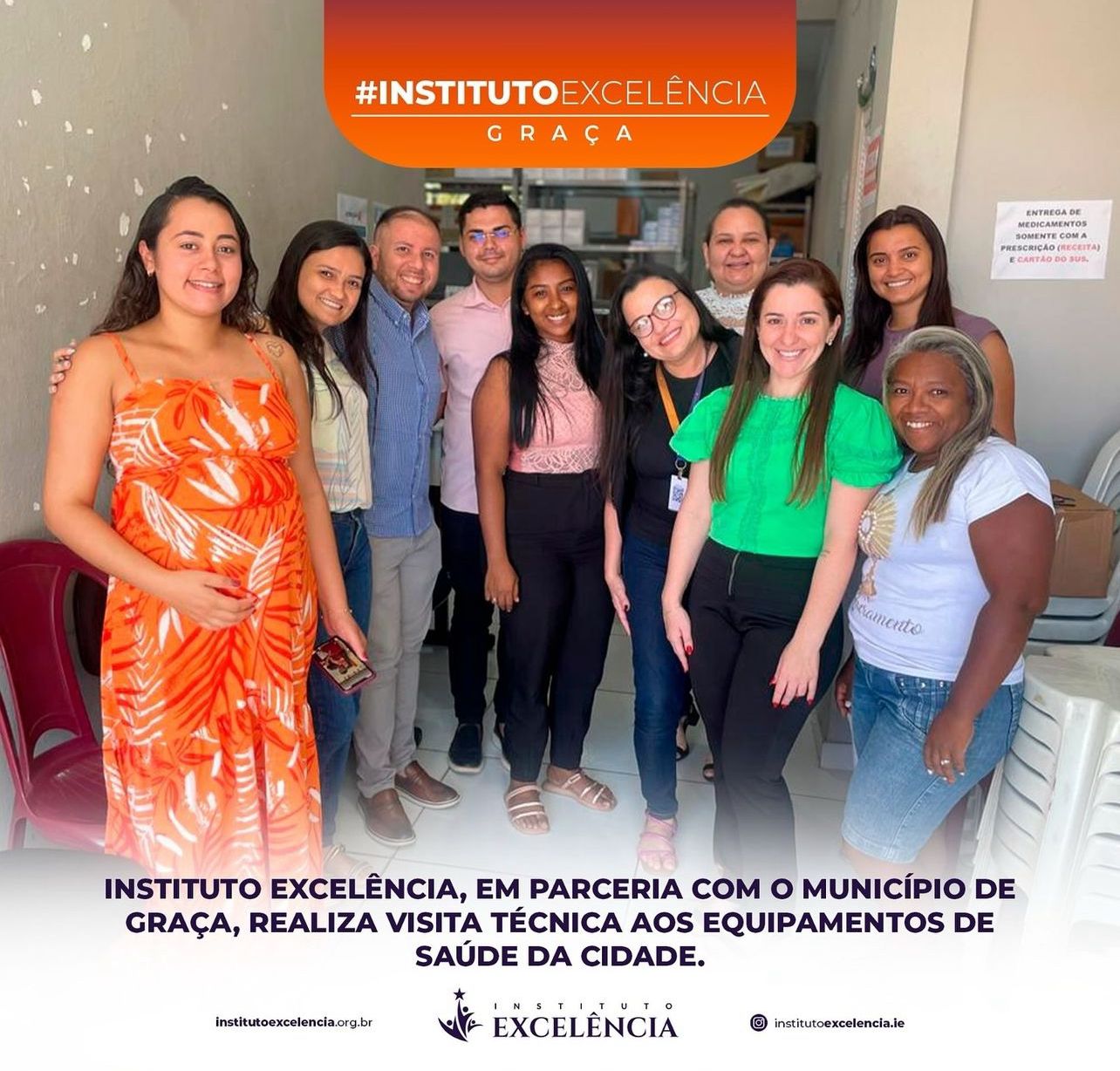 Instituto Excelência em parceria com o município de Graça realiza visita técnica aos equipamentos de saúde da cidade.